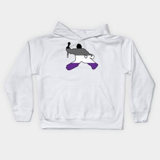 Field Hockey Goalie: Asexual Pride Kids Hoodie